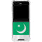 Pakistan Flag Distressed Galaxy Z Flip6 Clear Case